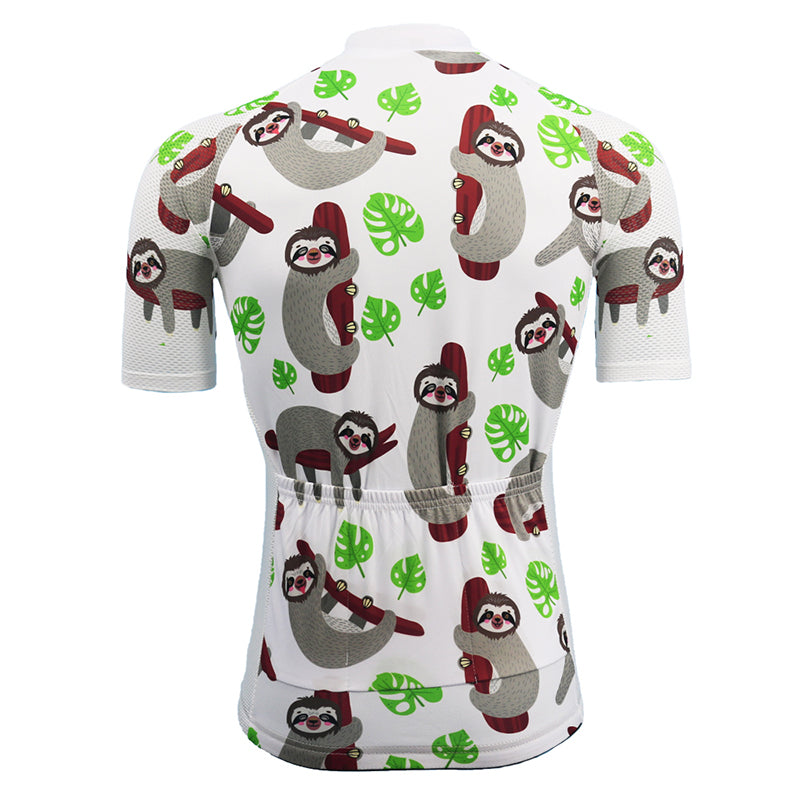 Men's Sloth Short Sleeve Bike Jerseys