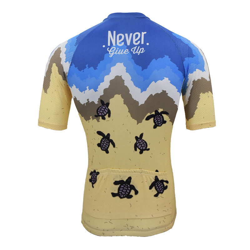 Nunca te rindas maillot ciclista manga corta verano hombre