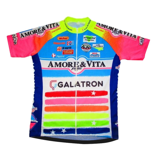 Maillot ciclista retro Galatron Amore &amp; Vita 1993