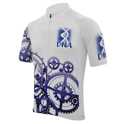 Maillot de ciclismo blanco DNA Bicycle Gear