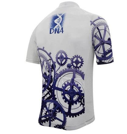 Maillot de ciclismo blanco DNA Bicycle Gear