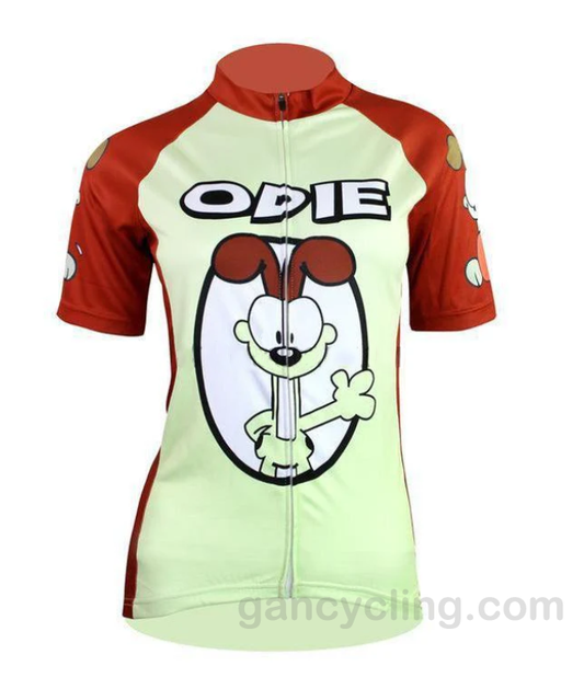 Jersey de ciclismo con dibujo animado del perro Garfield Odie