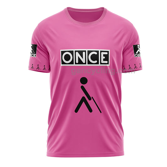 Once Cycling Team Retro Pink T-Shirt