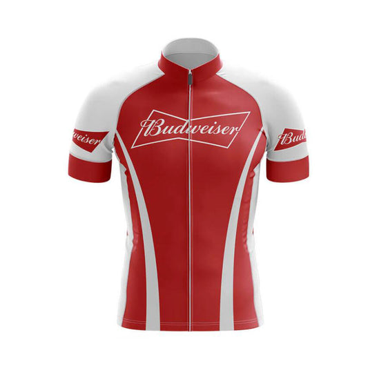 budweiser beer red cycling jersey