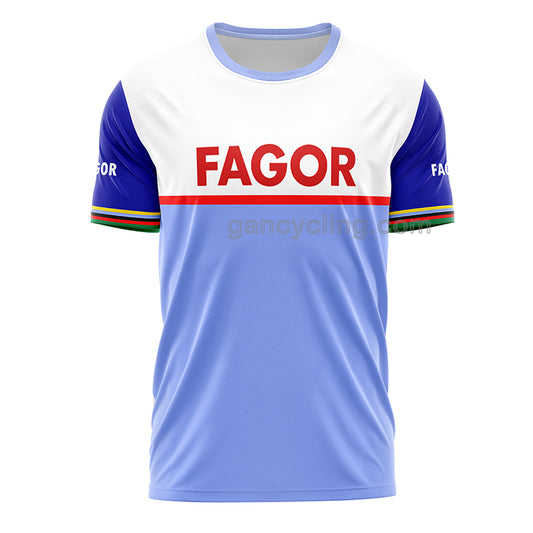 Fagor Men's Short Sleeves Retro cycling T-Shirt