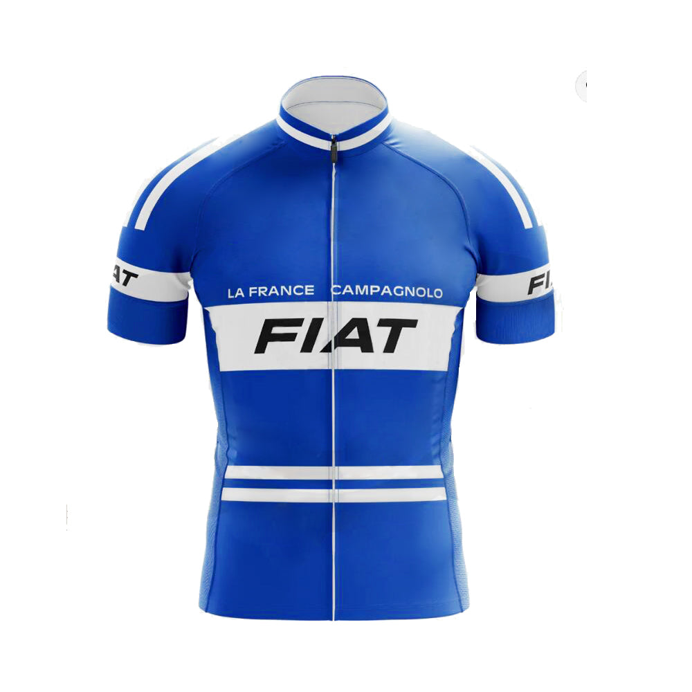 Maillot ciclista Fiat Team Retro Azul