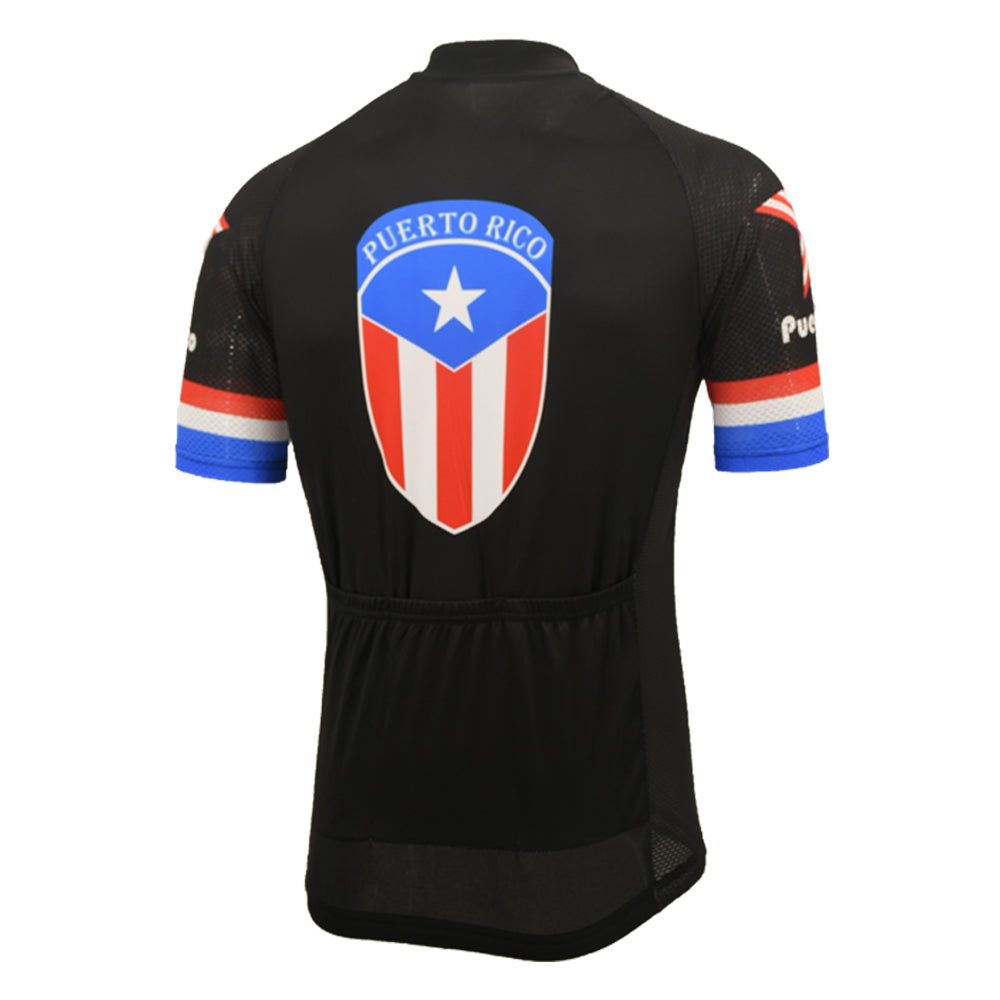 Puerto Rico Black Cycling Jersey