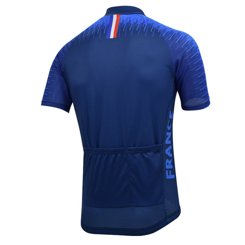Maillot de ciclismo de Francia para hombre, equipo profesional, manga corta, ropa de verano transpirable 
