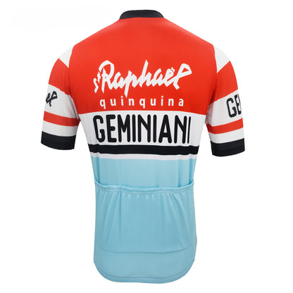 maillot de cyclisme rétro homme été manches courtes respirant et à séchage rapide