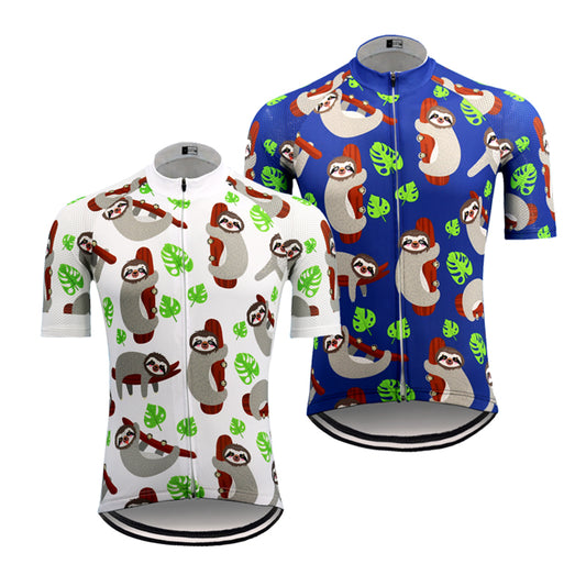 Men's Sloth Short Sleeve Bike Jersey
